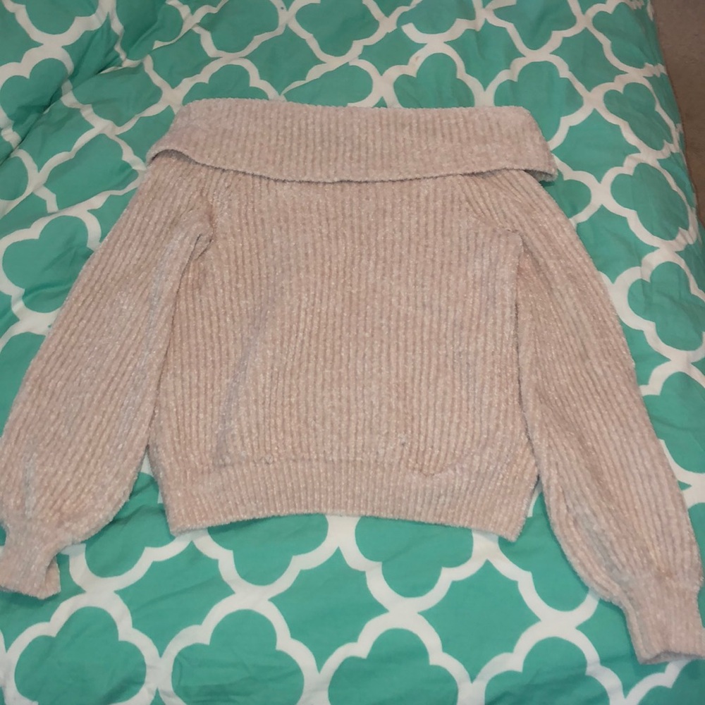 LA Hearts Cozy Off-The-Shoulder Sweater